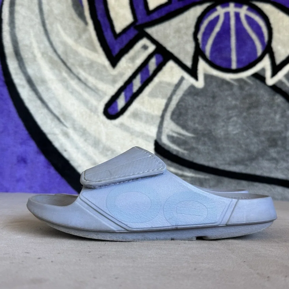 Size M7/W9 - OOFOS OOahh Sport Flex Slide Neptune Blue
